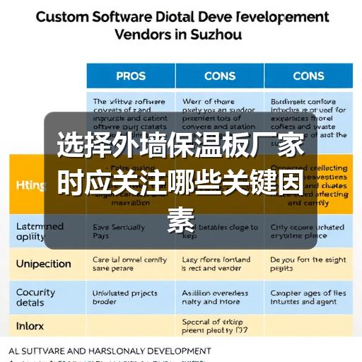 选择外墙保温板厂家时应关注哪些关键因素