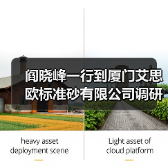阎晓峰一行到厦门艾思欧标准砂有限公司调研（图2）