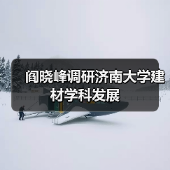 阎晓峰调研济南大学建材学科发展（图2）