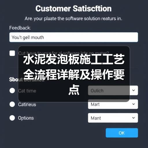 水泥发泡板施工工艺全流程详解及操作要点