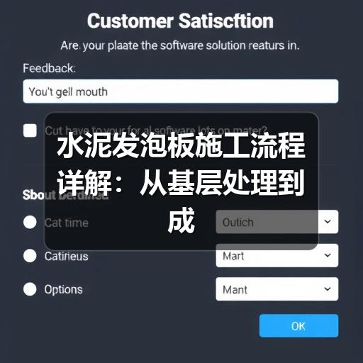 水泥发泡板施工流程详解：从基层处理到成品保护（1）