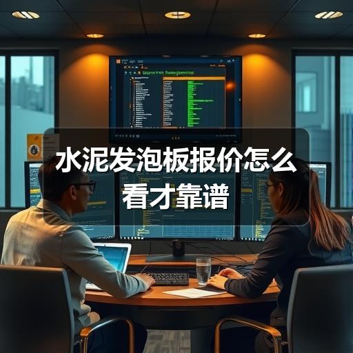 水泥发泡板报价怎么看才靠谱