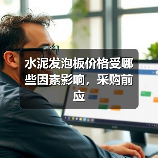 水泥发泡板价格受哪些因素影响，采购前应看懂这些要点