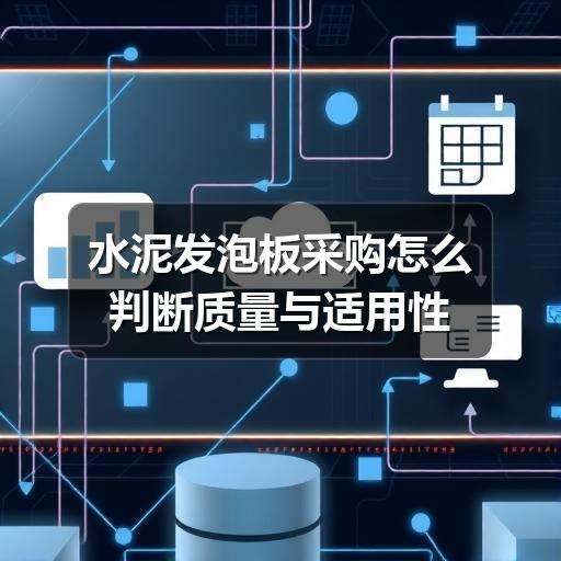 水泥发泡板采购怎么判断质量与适用性