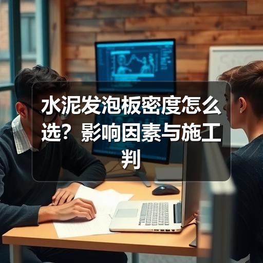 水泥发泡板密度怎么选？影响因素与施工判断要点