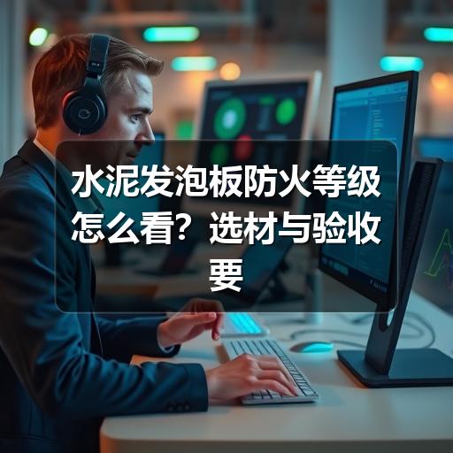 水泥发泡板防火等级怎么看？选材与验收要点说明