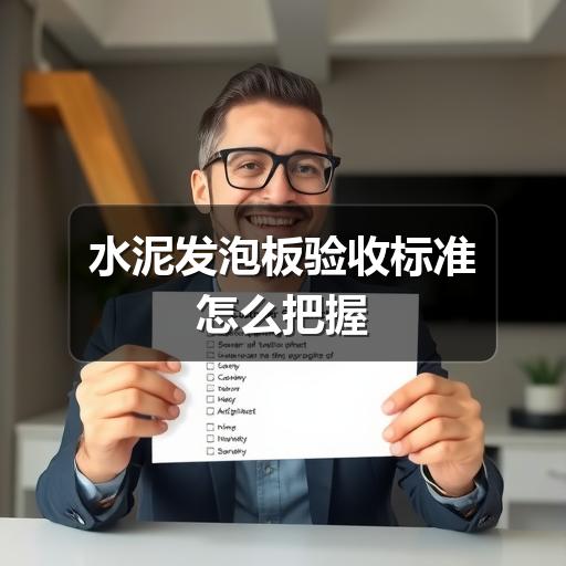 水泥发泡板验收标准怎么把握