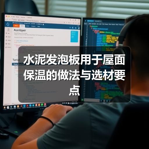 水泥发泡板用于屋面保温的做法与选材要点
