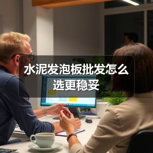 水泥发泡板批发怎么选更稳妥
