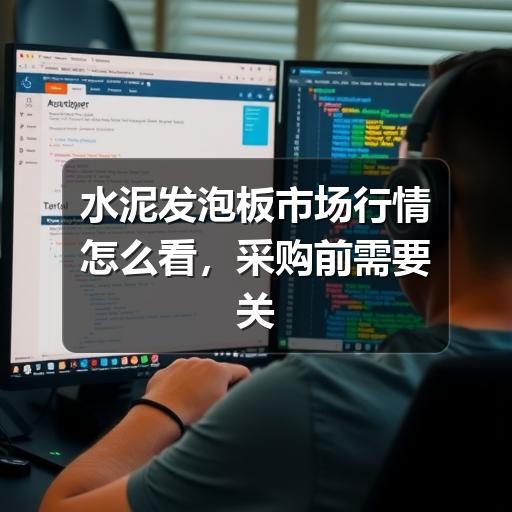 水泥发泡板市场行情怎么看，采购前需要关注哪些因素