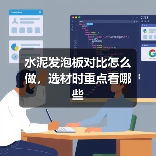 水泥发泡板对比怎么做,选材时重点看哪些指标(图1) 水泥发泡板对比怎么做,选材时重点看哪些指标